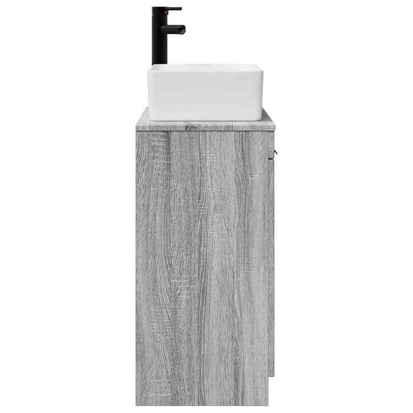 Maison Exclusive - Badrumsmöbel med handfat Sonoma grå 54 x 35 x 83 cm Sonoma grå