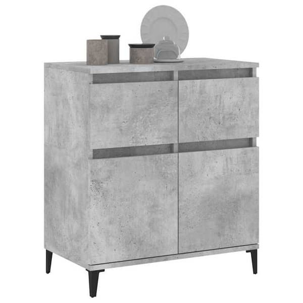 Maison Exclusive - Buffé Grå betong 60x35x70 cm Ingenjörsträ
