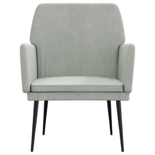 Maison Exclusive - Ljusgrå fåtölj 62x79x79 cm Sammet