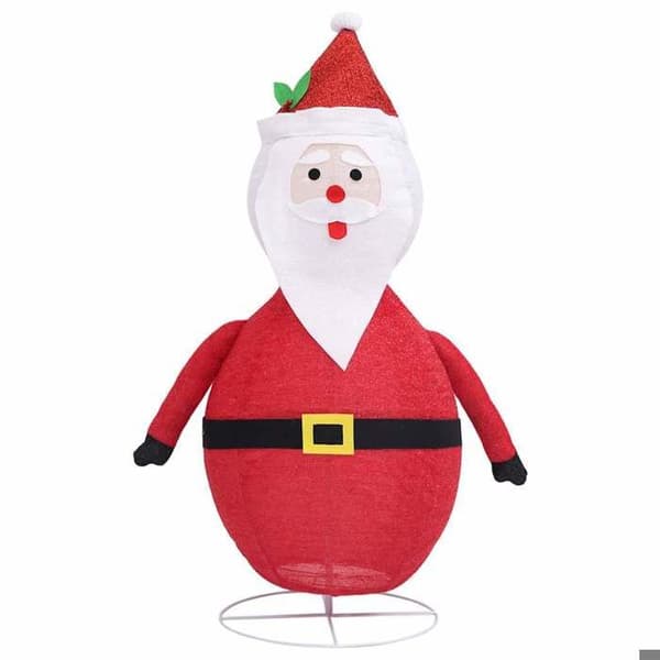 Maison Exclusive - Julepynt Figurine Julemand LED Luksusstof 90 cm