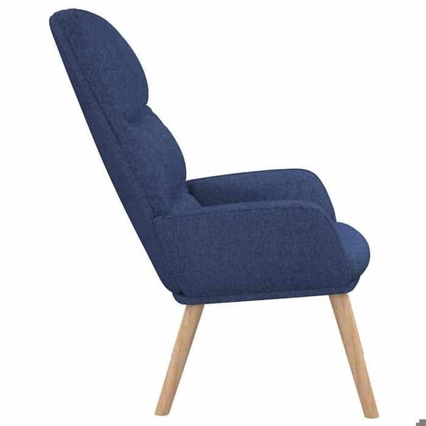 Maison Exclusive - Avkopplingsstol Blå Tyg
