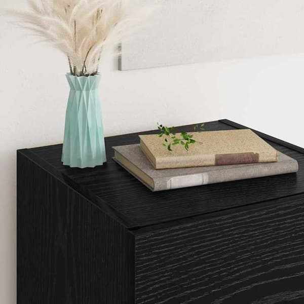 Maison Exclusive - Buffet Sort eg 34,5 x 34 x 90 cm Ingeniørtræ