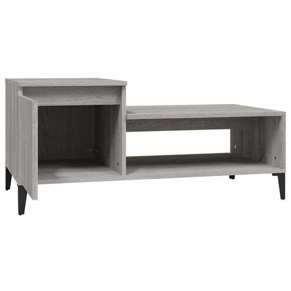 Maison Exclusive - Soffbord Sonoma grå 100x50x45 cm Ingenjörsträ Sonoma grå