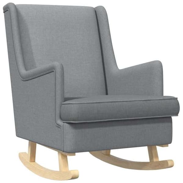 Maison Exclusive - Lys grå gyngestol 62 x 80 x 85 cm stof