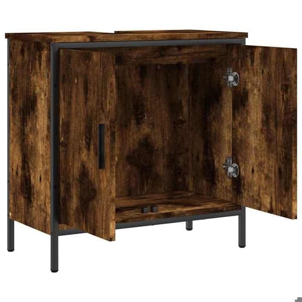Maison Exclusive - Badrumsspegelskåp ek rökig 60x30x60 cm