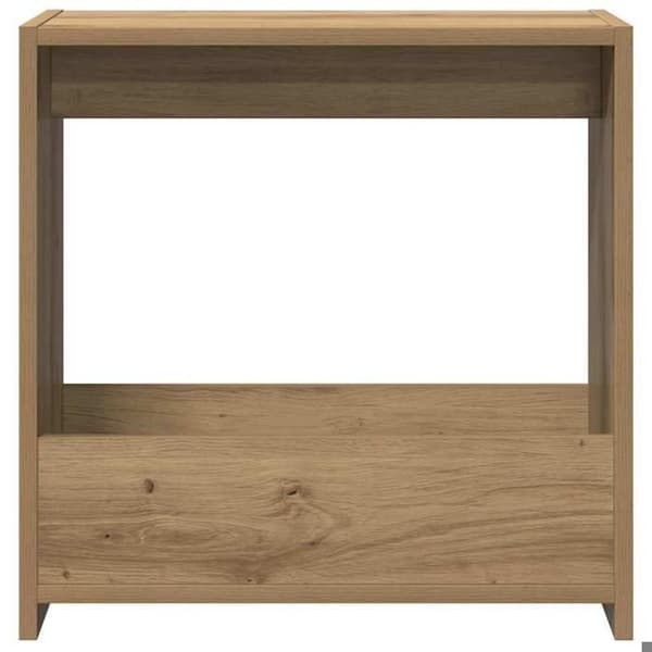 Maison Exclusive - Sidebord i håndlavet egetræ 50x26x50 cm i ingeniørtræ