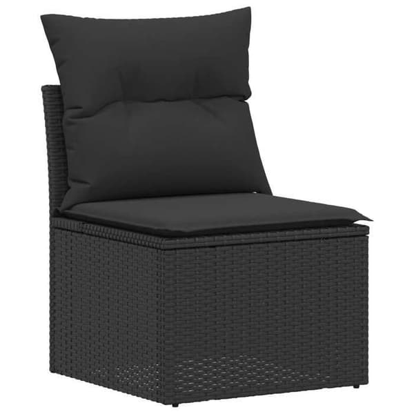 Maison Exclusive - 6 kpl sohvasetti 4-paikkainen Musta