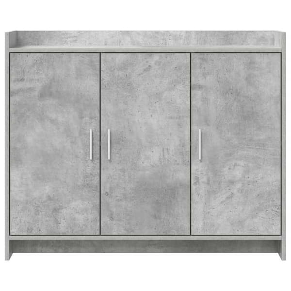 Maison Exclusive - Buffé Grå betong 98,5 x 33 x 80 cm Ingenjörsträ