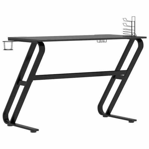 Maison Exclusive - Spilbord med ZZ-formede ben Sort 110x60x75 cm Svart