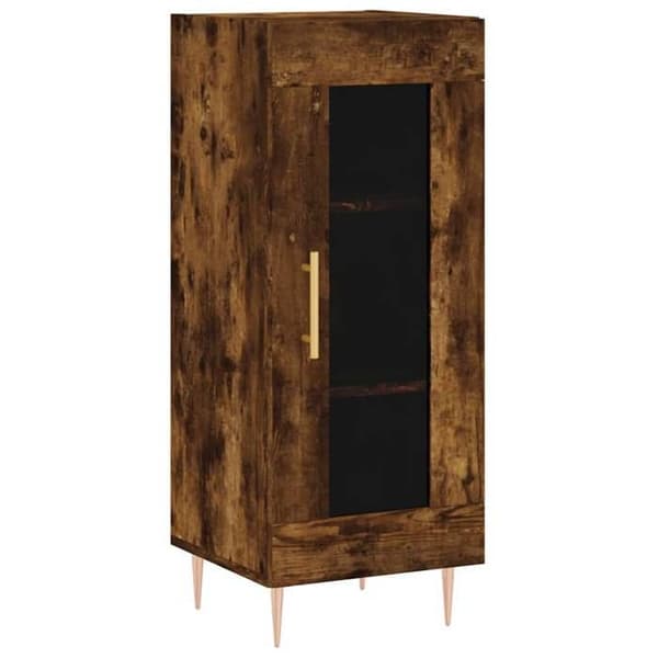 Maison Exclusive - Buffet Røget Eg 34,5x34x90 cm Ingeniørtræ