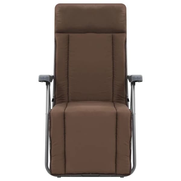 Maison Exclusive - Fällbara stolar med kuddar, set om 2, brun