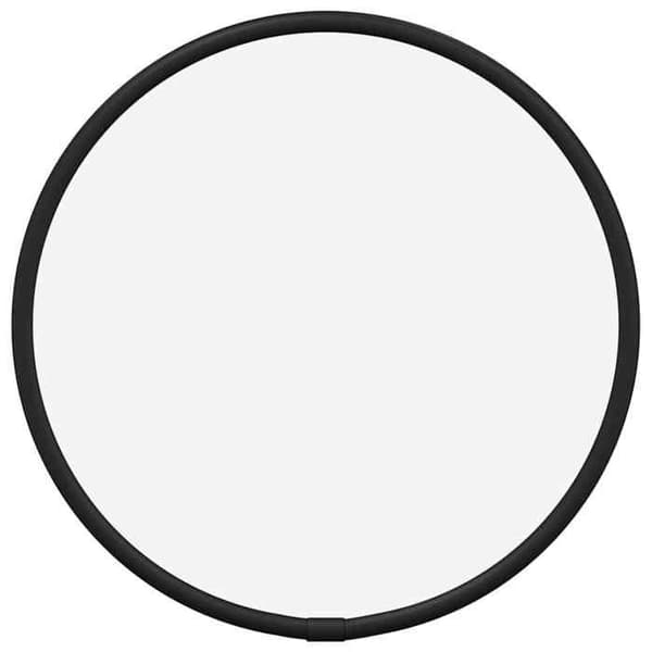 Maison Exclusive - Vægspejl Sort Ø 20 cm Rund Svart