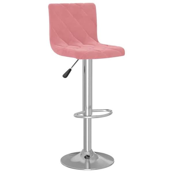 Maison Exclusive - Barstolar set om 2 rosa sammet