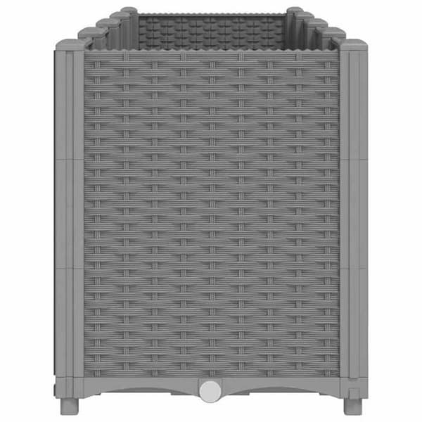 Maison Exclusive - Lys grå plantekasse 160x40x53 cm polypropylen Ljusgrått