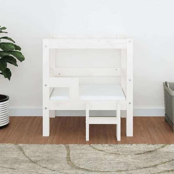 Maison Exclusive - Hundsäng Vit 55,5x53,5x60 cm Solid furu