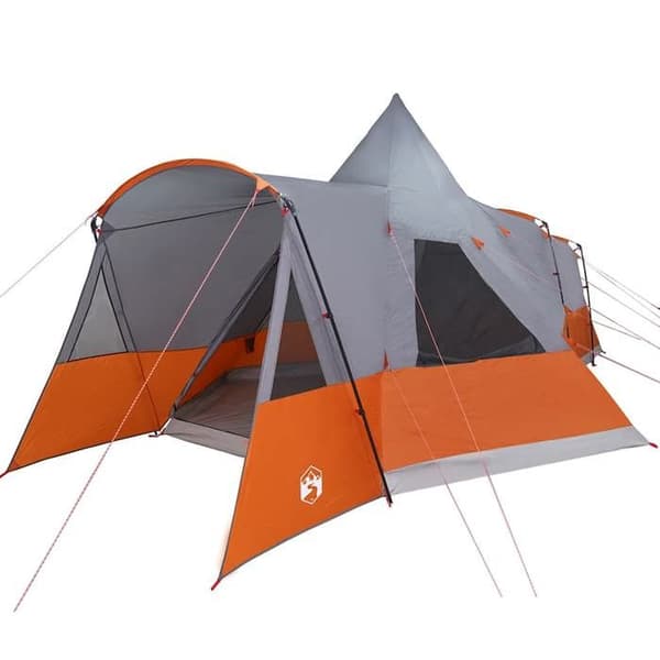 Maison Exclusive - Teepee Telt til 8 Personer Grå og Orange