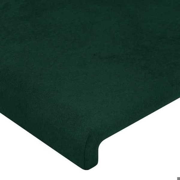 Maison Exclusive - Mörkgrön sänggavel 200x5x118/128 cm Sammet Mörkgrön