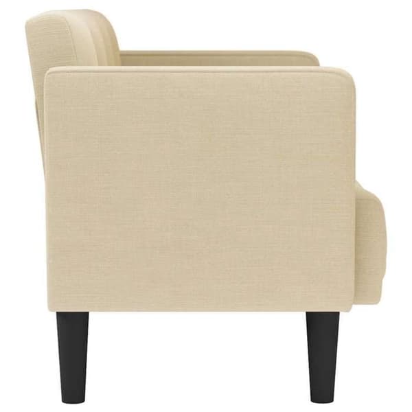 Maison Exclusive - Soffa två platser crème 111 cm i tyg grädde