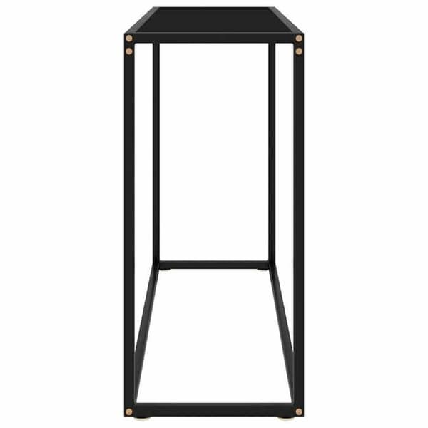 Maison Exclusive - Konsolbord Sort 100x35x75 cm Tempereret glas Svart