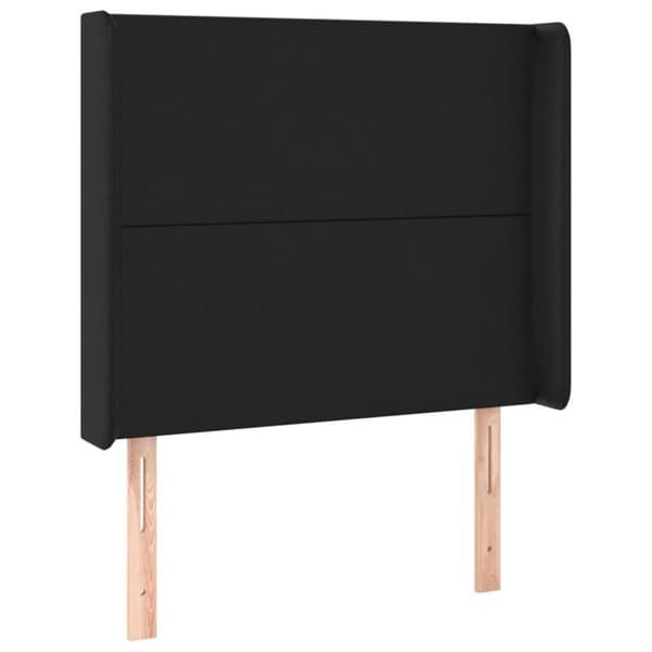 Maison Exclusive - LED Hovedgærde Sort 103x16x118/128 cm Simili Læder