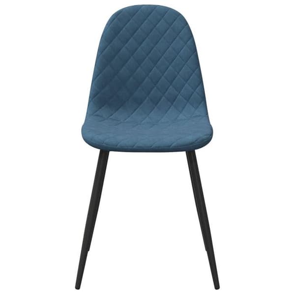 Maison Exclusive - Matstolar set om 2 Blå Sammet