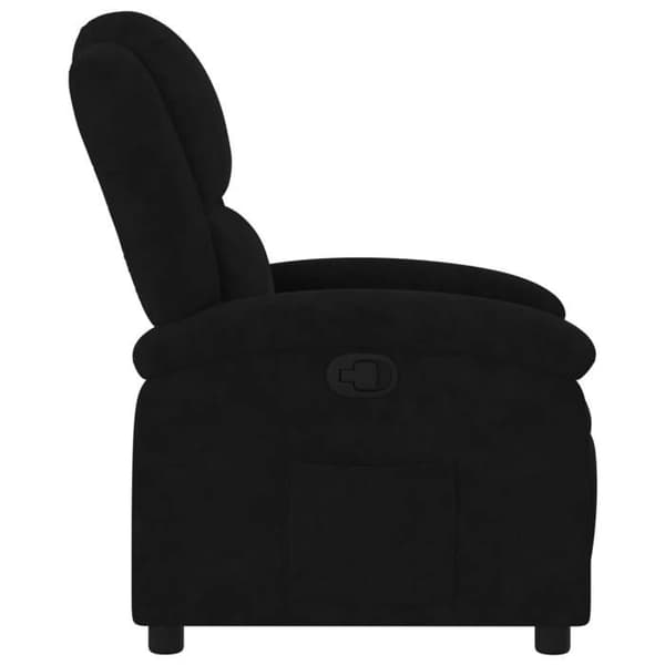 Maison Exclusive - Sort velour lænestol med vippefunktion