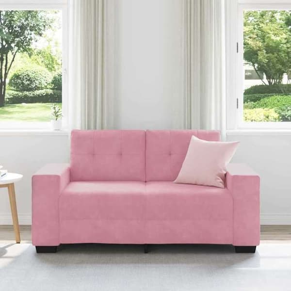 Soffa - EXKLUSIVT HUS - Loveseat - 2 platser - Rosa sammet - 160 cm Ros