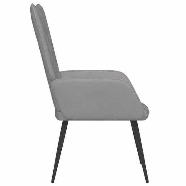Maison Exclusive - Ljusgrå Velour Relaxstol