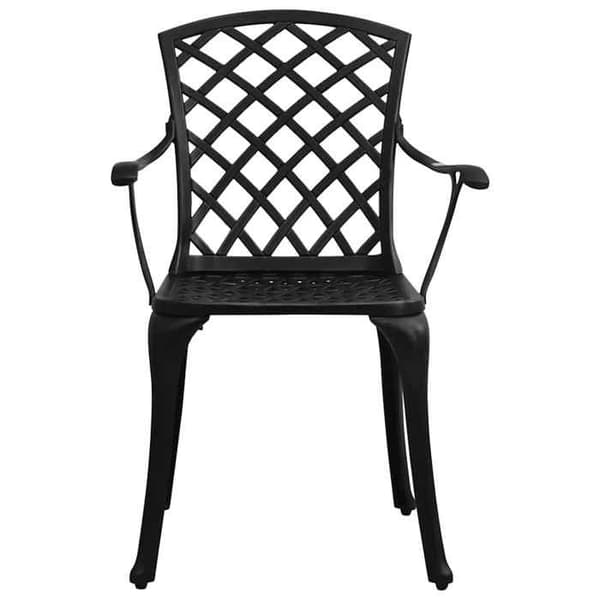Maison Exclusive - Bistro sæt 5 stk. støbt aluminium sort