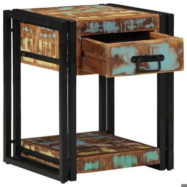 Maison Exclusive - Natbord 40 x 40 x 50 cm Solid Genbrugstræ