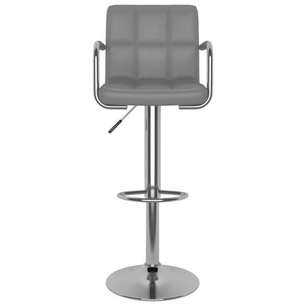 Maison Exclusive - Barstolar set om 2 grå konstläder