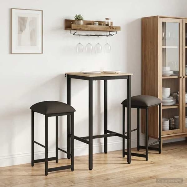 Maison Exclusive - Baarijakkara 2 kpl Tummanharmaa 40 x 32 x 74 cm Mörkgrå