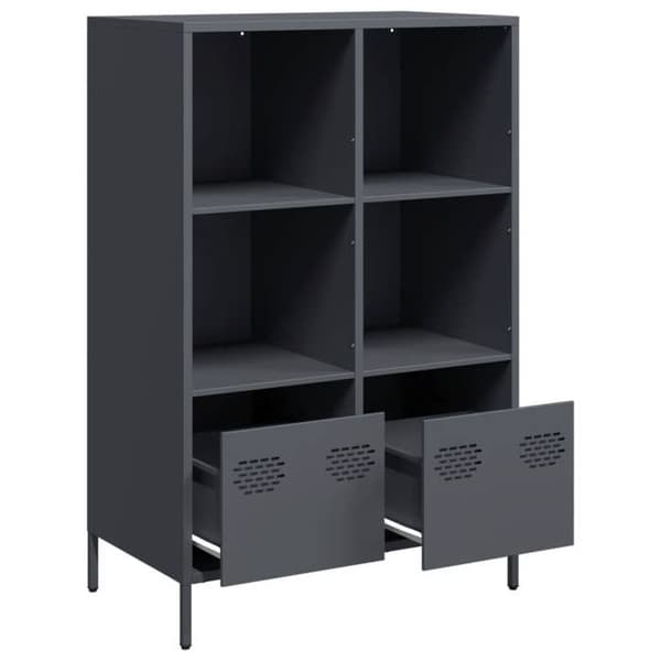 Maison Exclusive - Buffet høj antracit 68x39x103,5 cm stål