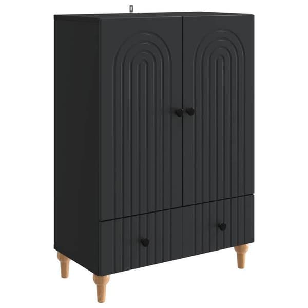 Maison Exclusive - Buffet Sort 66 x 34,5 x 95 cm Ingeniørtræ