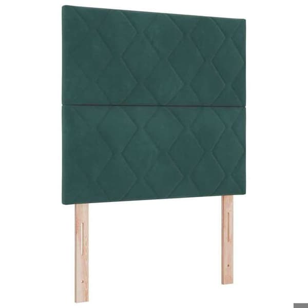 Maison Exclusive - LED Hovedgærde Mørkegrøn 90 cm Velour