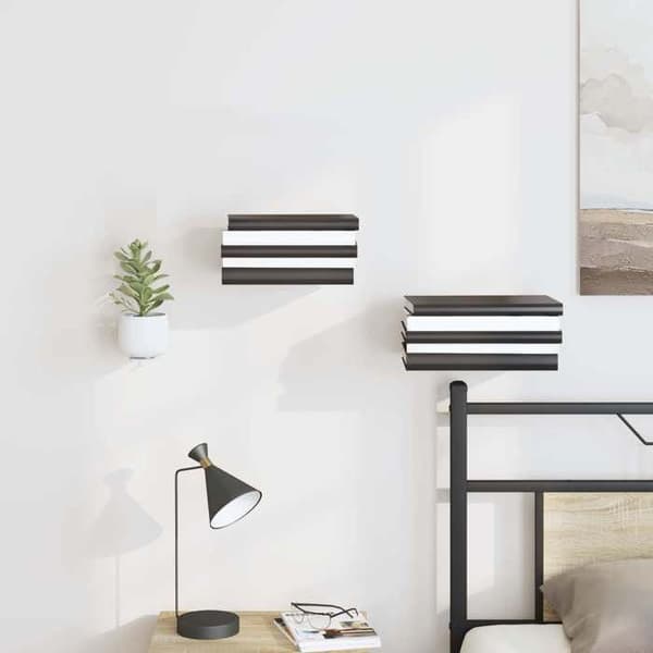 Maison Exclusive - Usynlig Flydende Hylde 24 stk Hvid 6 x 11 x 6,5 cm