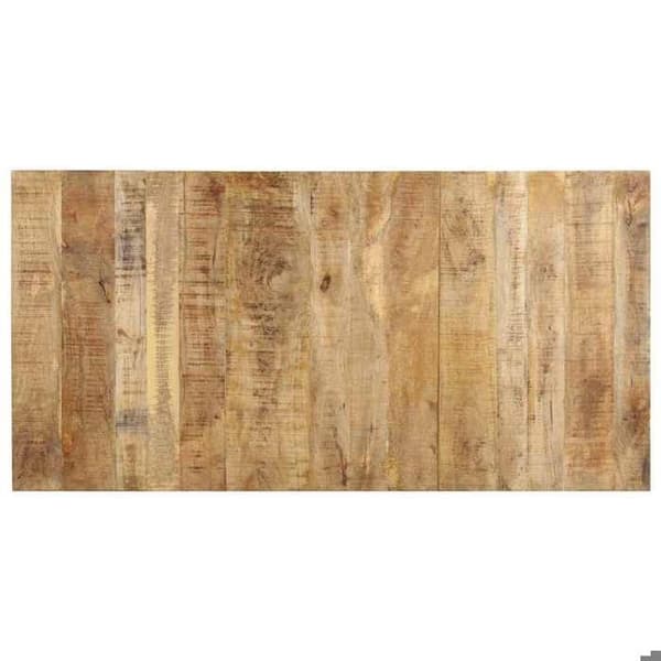 Matbord - EXKLUSIV HEM - 180x90x76 cm - Rå mangoträ - Pulverlackerade ben i järn - Rektangulär