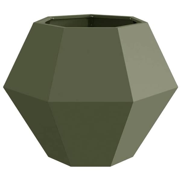 Maison Exclusive - Jardinière Olivengrøn 75 x 75 x 60 cm Stål Olivgrön