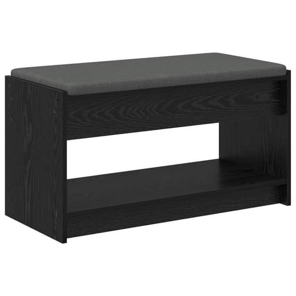 Maison Exclusive - Entréebænk Sort Eg 83 x 38 x 45 cm