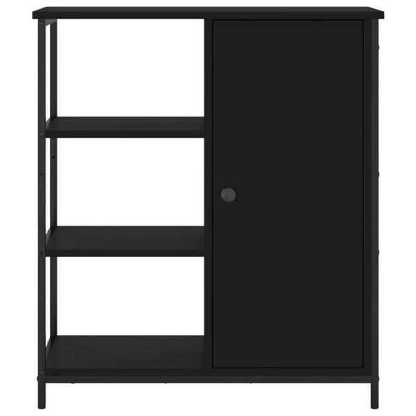 Maison Exclusive - Sort buffet 70x30x80 cm ingeniørtræ