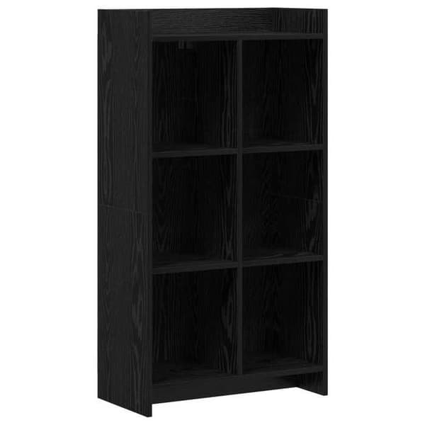 Maison Exclusive - Bibliotek Sort eg 59 x 30 x 111 cm Ingeniørtræ
