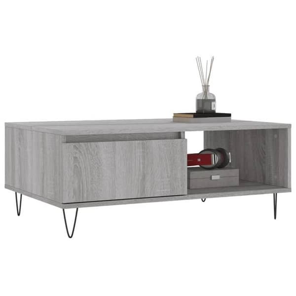 Maison Exclusive - Soffbord sonoma grå 90x60x35 cm ingenjörsträ
