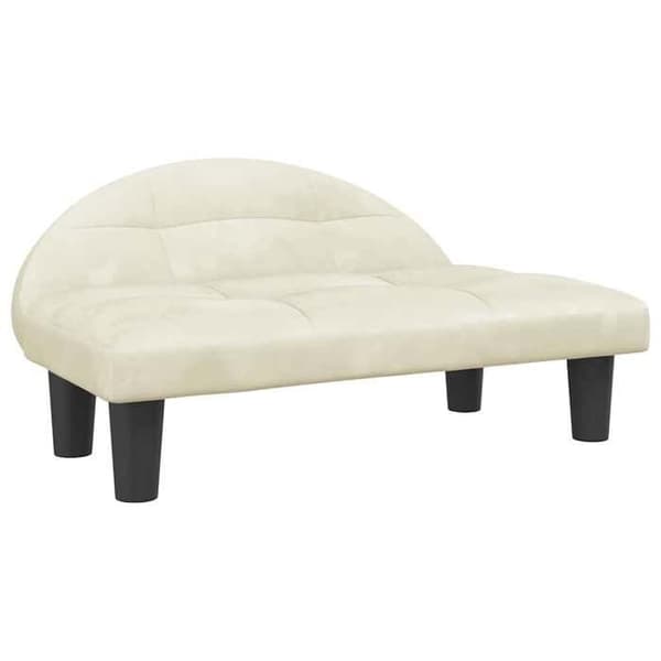 Maison Exclusive - Koiran sänky, kerma 70x52x30 cm sametti Grädde