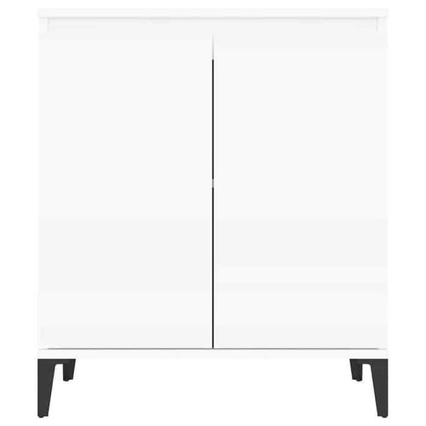 Maison Exclusive - Vit buffé 60x35x70 cm i ingenjörsträ