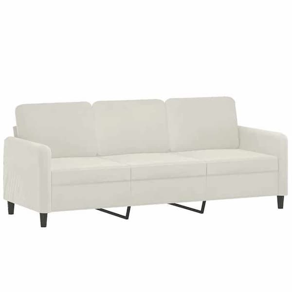 Maison Exclusive - 3-paikkainen sohva, kerma 180 cm sametti