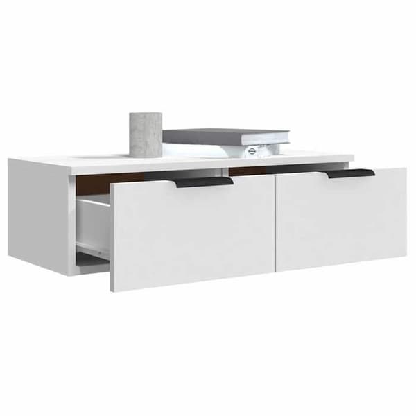 Maison Exclusive - Väggskåp 2 st vit 68x30x20 cm Ingenjörsträ Vit