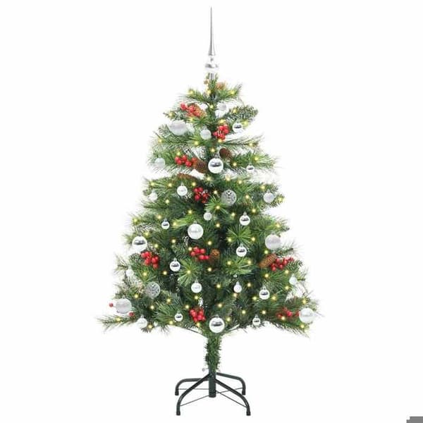 Kunstig juletræ - EKSKLUSIV HUS - Moderne - 150 varme hvide LED - PVC & metal - USB-strøm Grön
