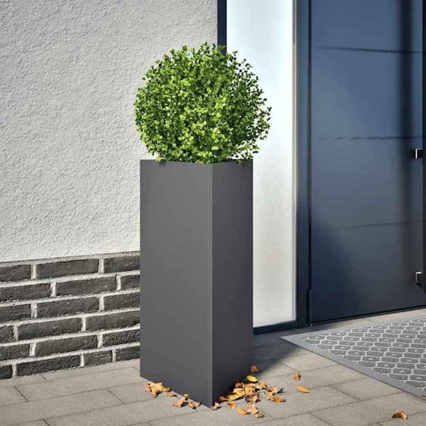 Maison Exclusive - Triangulær anthracite plantekasse 40x34,5x75 cm stål