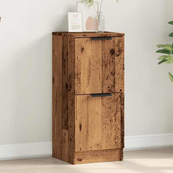Maison Exclusive - Buffé gammalt trä 30x30x70 cm ingenjörsträ