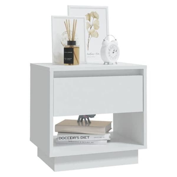 Maison Exclusive - Natborde 2 stk Hvid 45x34x44 cm ingeniørtræ Vit